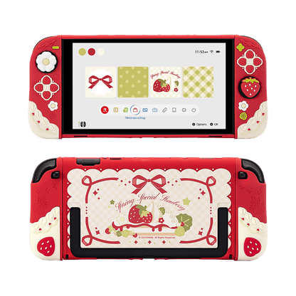 Nov 20 Sale: Cream Strawberry Series Protective Case for Switch 2 Nov 20 Sale: Cream Strawberry Series Protective Case for Switch 2