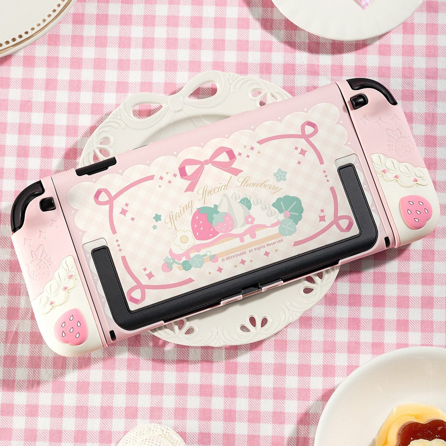 Nov 20 Sale: Cream Strawberry Series Protective Case for Switch 2 Nov 20 Sale: Cream Strawberry Series Protective Case for Switch 2