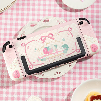 Nov 20 Sale: Cream Strawberry Series Protective Case for Switch 2 Nov 20 Sale: Cream Strawberry Series Protective Case for Switch 2