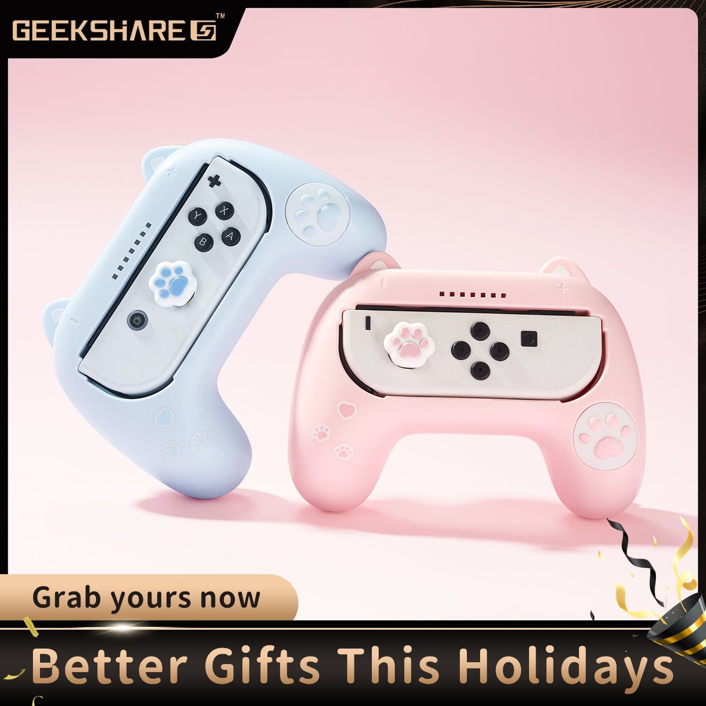 Cat Ear Grips For Nintendo Switch Joycon Cat Ear Grips For Nintendo Switch Joycon