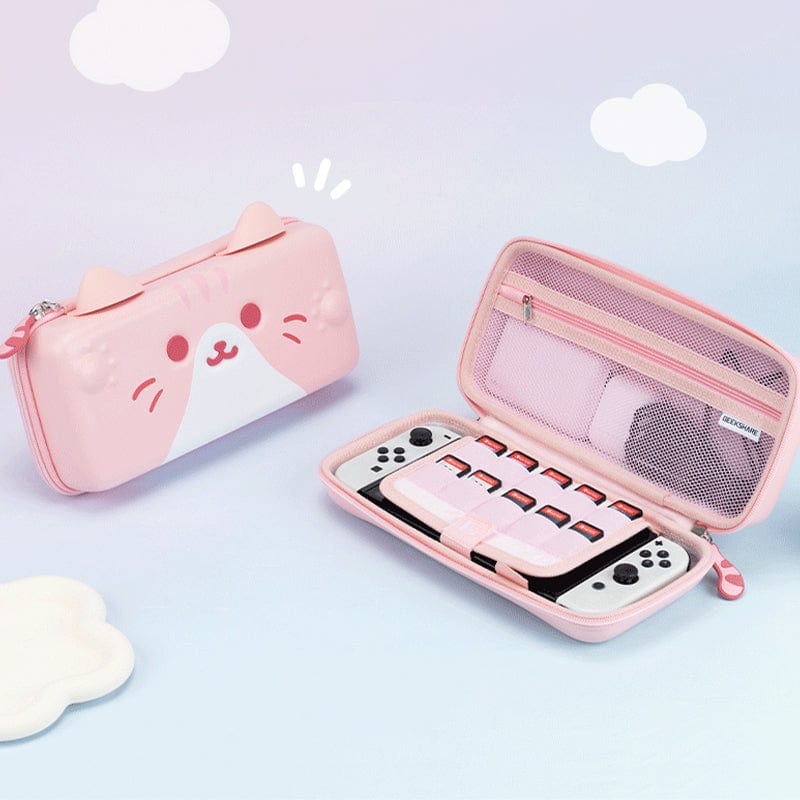 GeekShare Cat Ears Carrying Case for Switch&OLED GeekShare Cat Ears Carrying Case for Nintendo Switch
