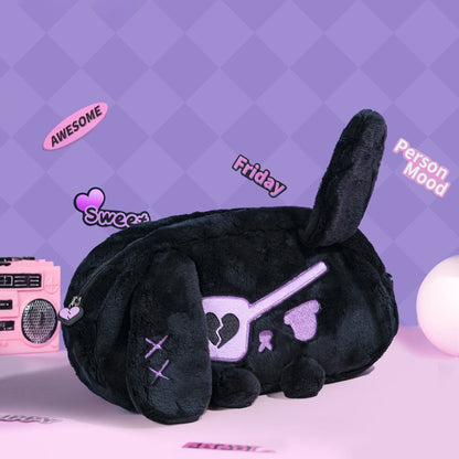 GeekShare Dark Black Bunny Plush Carrying Bag