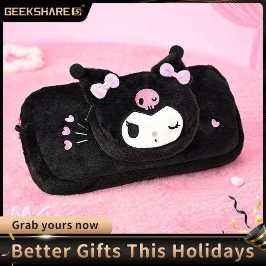 GeekShare  Kuromi Plush Carrying Bag GeekShare  Kuromi Plush Carrying Bag