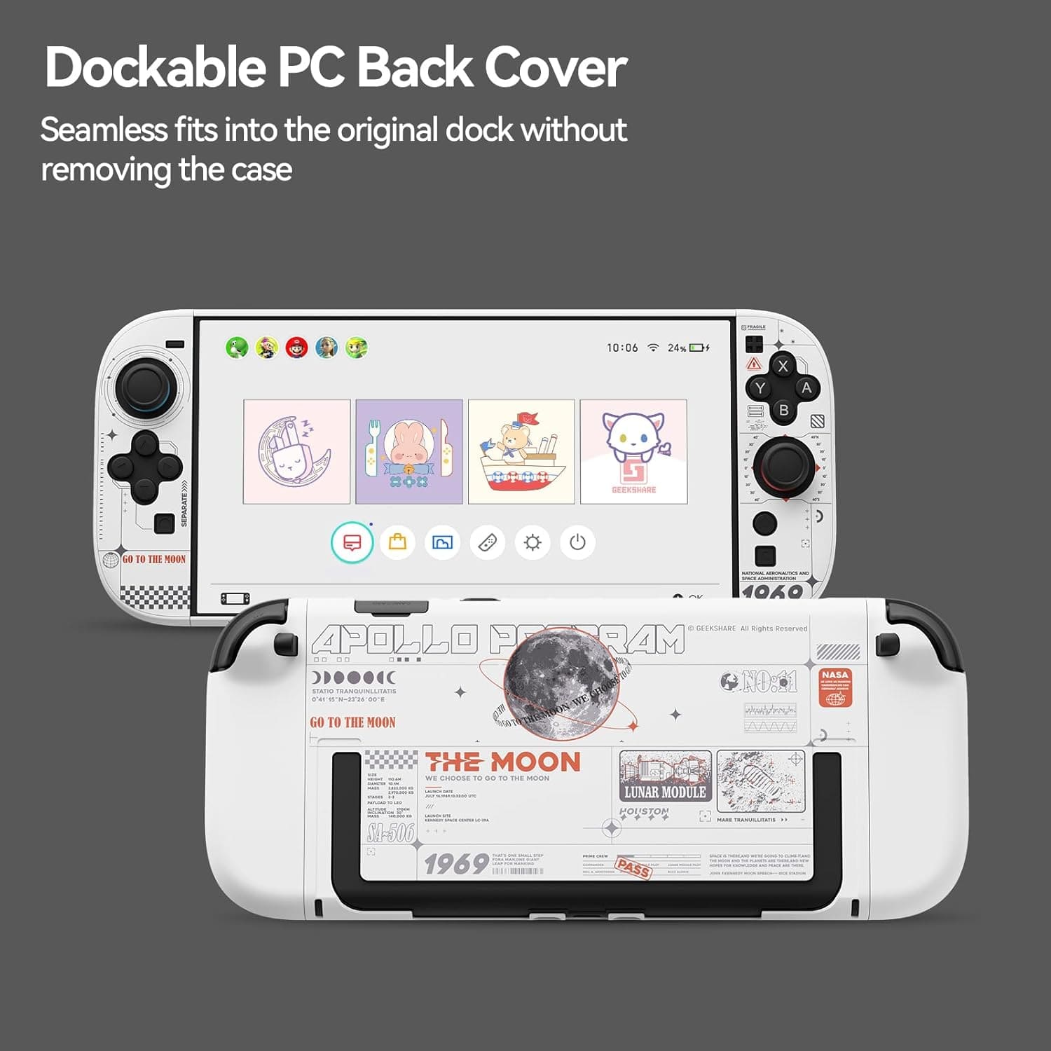 GeekShare Moon Exploration Protective Case for Switch 2 GeekShare Moon Exploration Protective Case for Switch 2