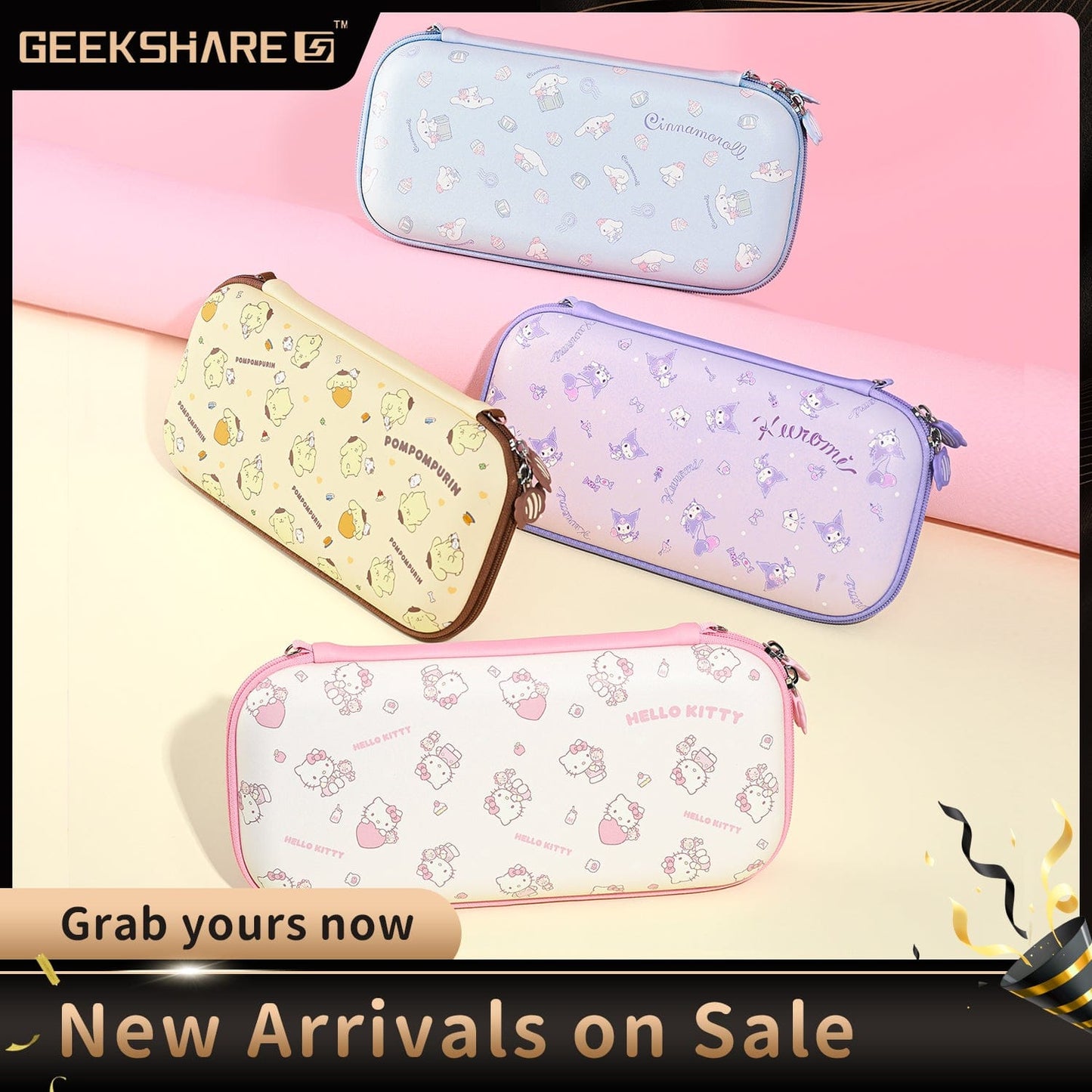GeekShare x Sanrio Carrying Case for Switch 2 -Candy Party GeekShare x Sanrio Carrying Case for Switch 2 -Candy Party