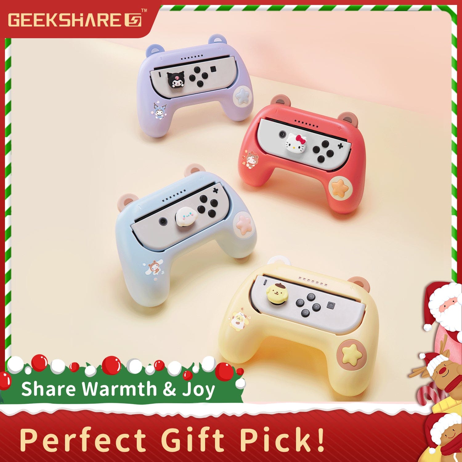 GeekShare x Sanrio  Grips for  Switch/OLED Joy-Con GeekShare x Sanrio  Grips for  Switch/OLED Joy-Con