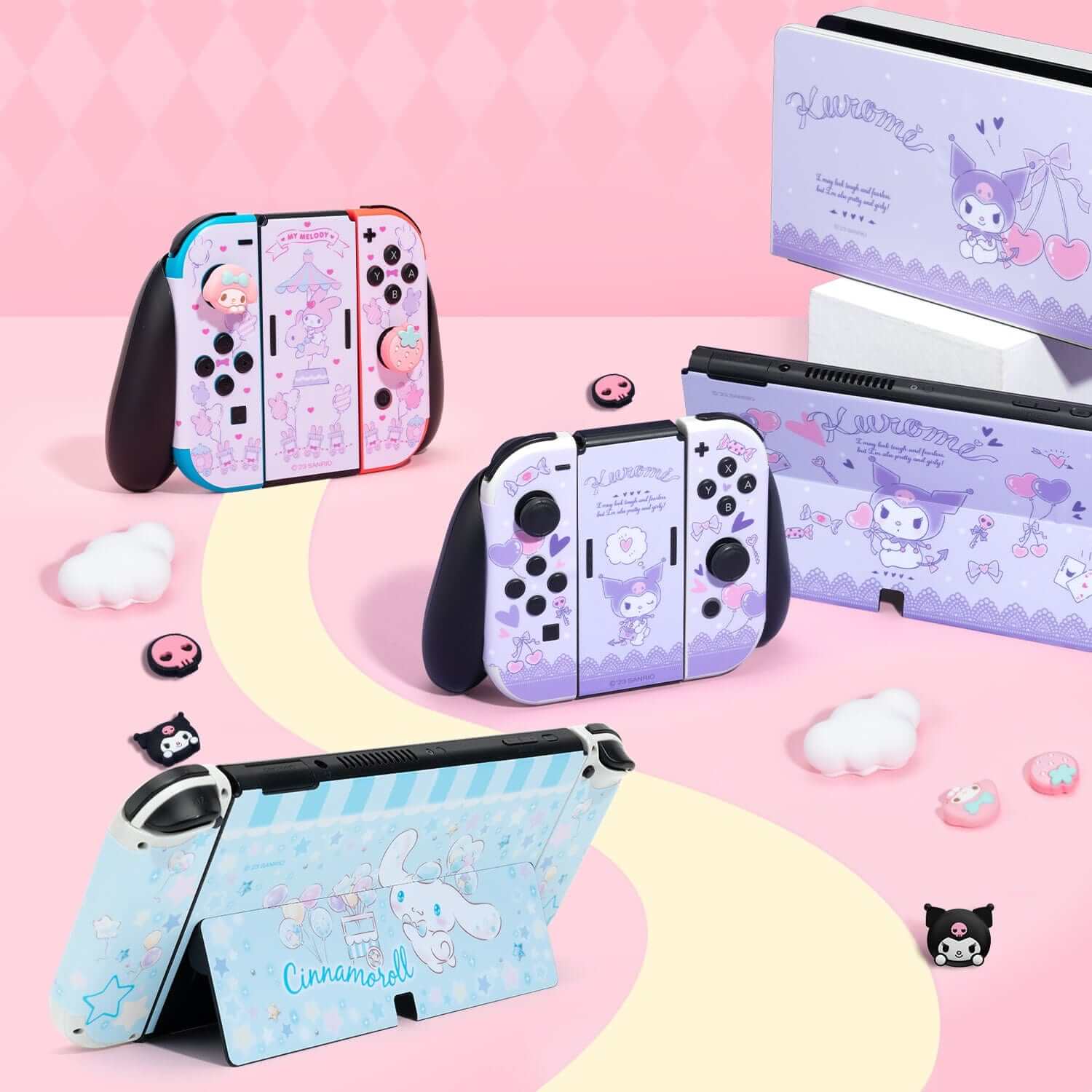 GeekShare x Sanrio Switch&OLED Stickers - Fun Protection