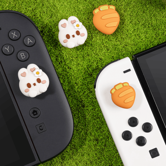 GeekShare Carrot Bunny Thumb Grip Caps for Switch 2 GeekShare Carrot Bunny Thumb Grip Caps for Switch 2