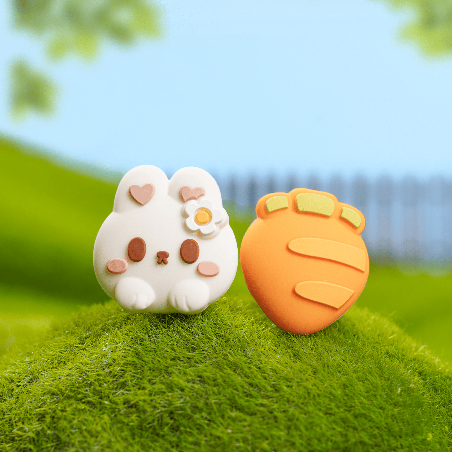 GeekShare Carrot Bunny Thumb Grip Caps for Switch 2 GeekShare Carrot Bunny Thumb Grip Caps for Switch 2