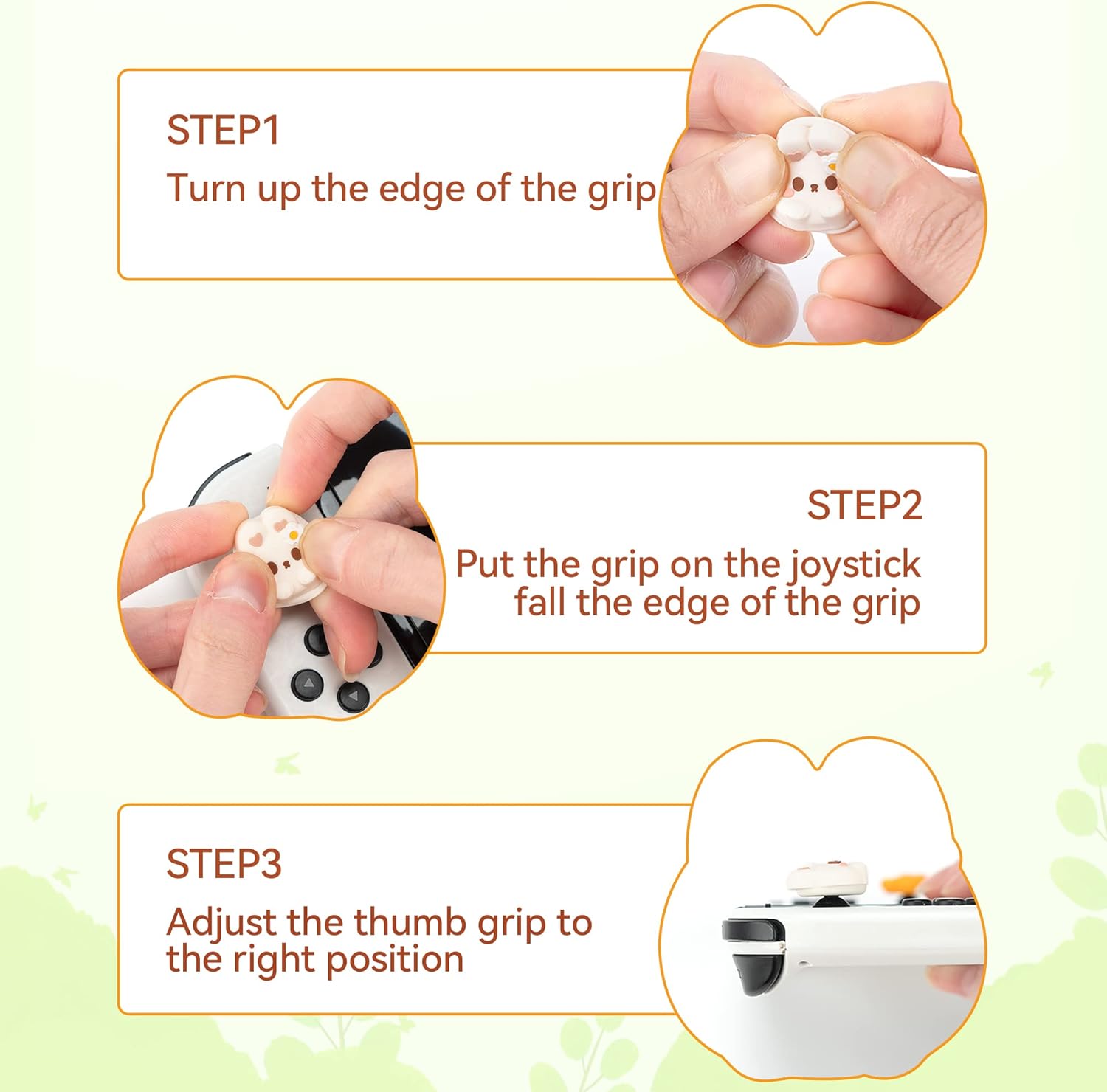 GeekShare Carrot Bunny Thumb Grip Caps for Switch 2 GeekShare Carrot Bunny Thumb Grip Caps for Switch 2