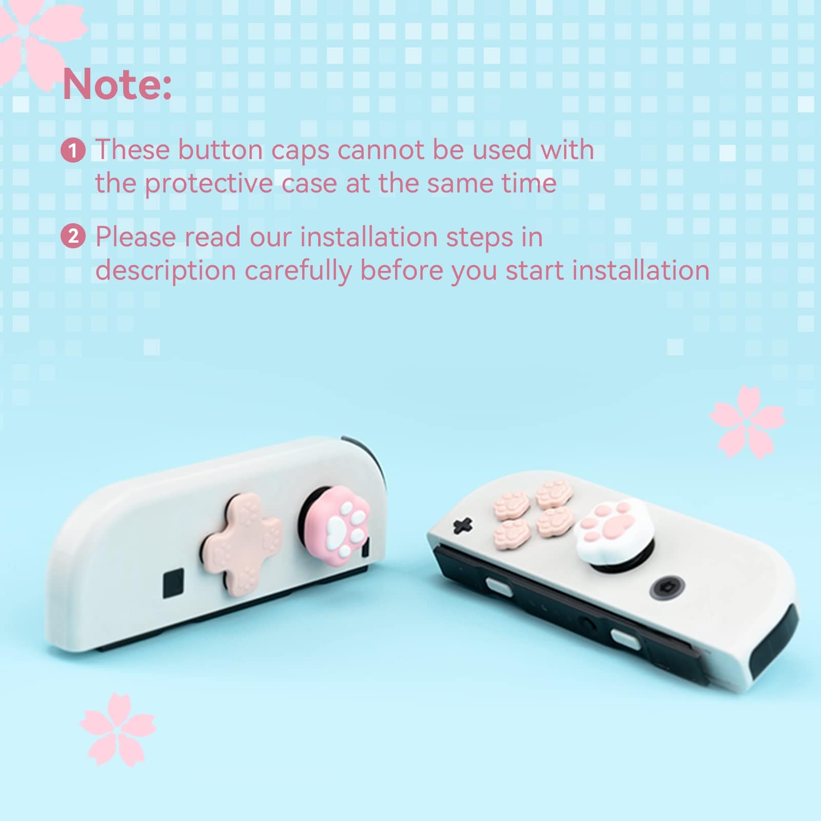 GeekShare Cat Paw Button Caps