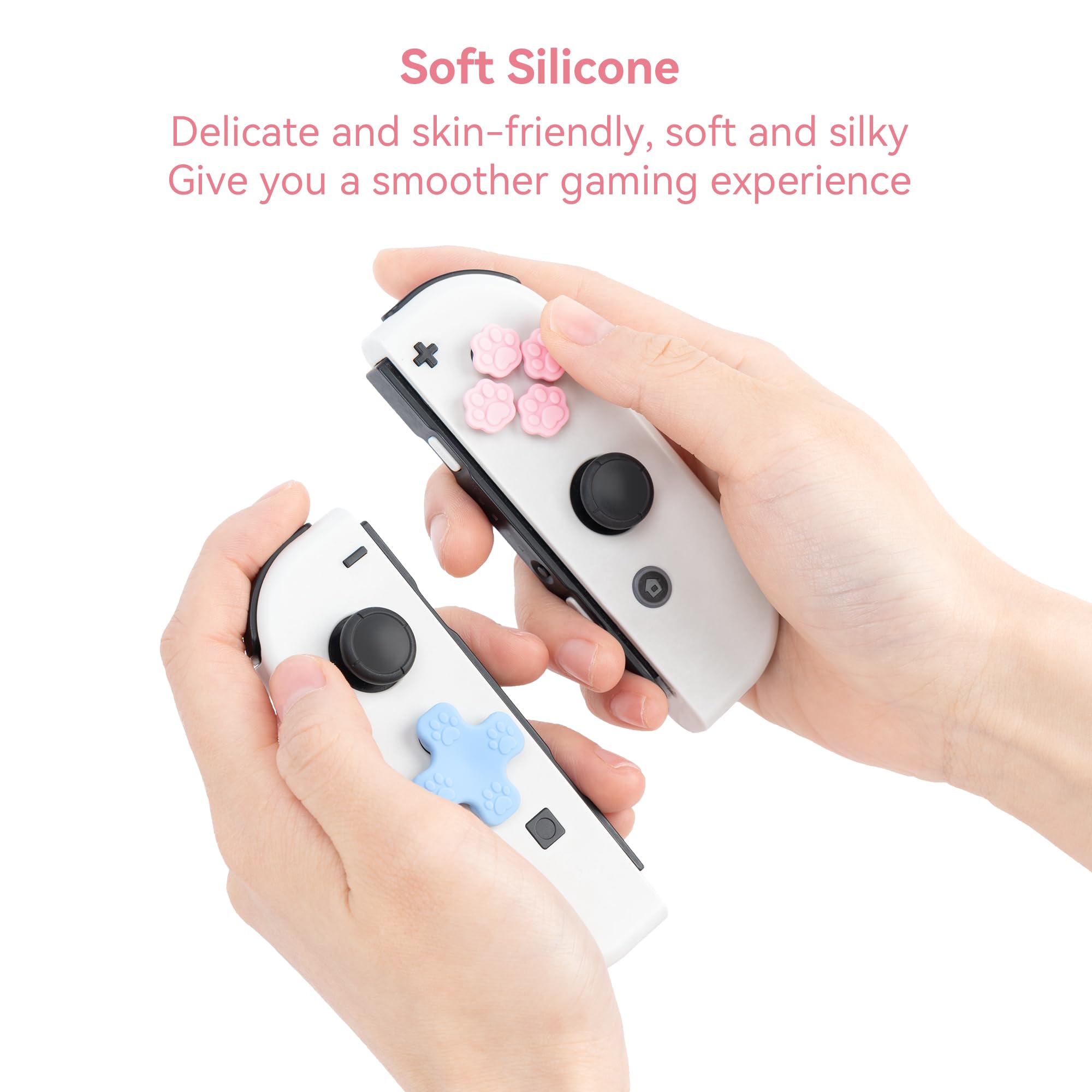 GeekShare Cat Paw Button Caps GeekShare Cat Paw Button Caps Compatible with Nintendo Switch