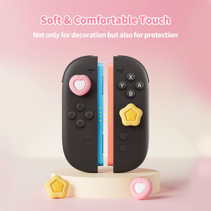 GeekShare Cream Heart Thumb Grips GeekShare Cream Heart Thumb Grips