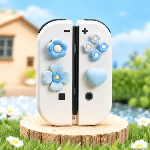 GeekShare Flower Heart Button and Thumb Grip Caps Set GeekShare Flower Heart Button Caps 