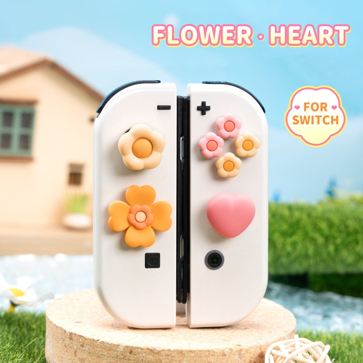 GeekShare Flower-Heart Button Caps
