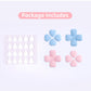 GeekShare Heart Button Caps for Nintendo Switch GeekShare Heart Button Caps Compatible with Nintendo Switch Only,PC Joystick Cover,4PCS - Pink & Blue