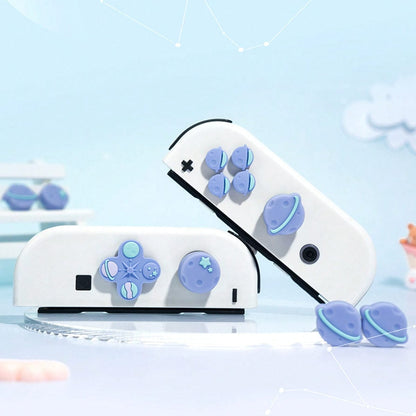 GeekShare Purple Planet Button Caps GeekShare Purple Planet Button Caps