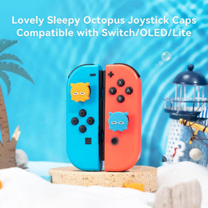 GeekShare Sleepy Octopus Thumb Grip Caps for switch/oled/lite GeekShare Sleepy Octopus Thumb Grip Caps for switch/oled/lite