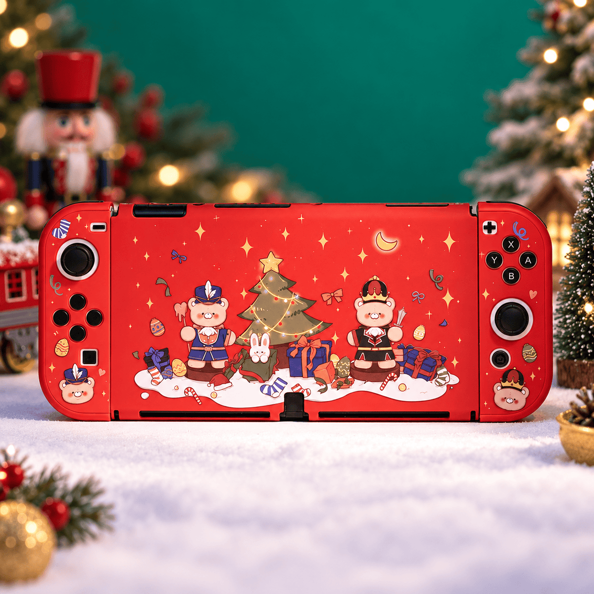 GeekShare Nutcracker Christmas Protective Case GeekShare Nutcracker Protective Case for Nintendo Switch/OLED