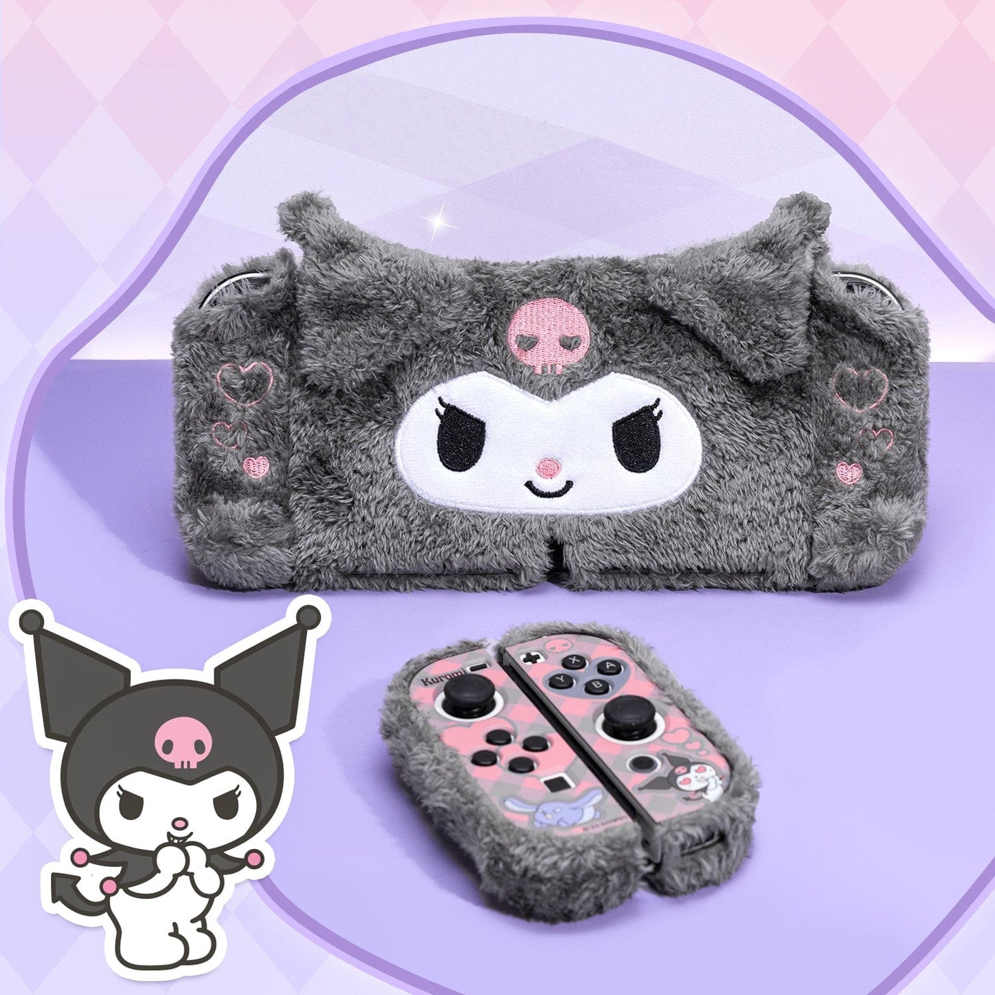 GeekShare x Sanrio Plush Kuromi Protective Case for Switch OLED