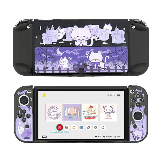 GeekShare Spooky Cat Protective Case for Switch OLED