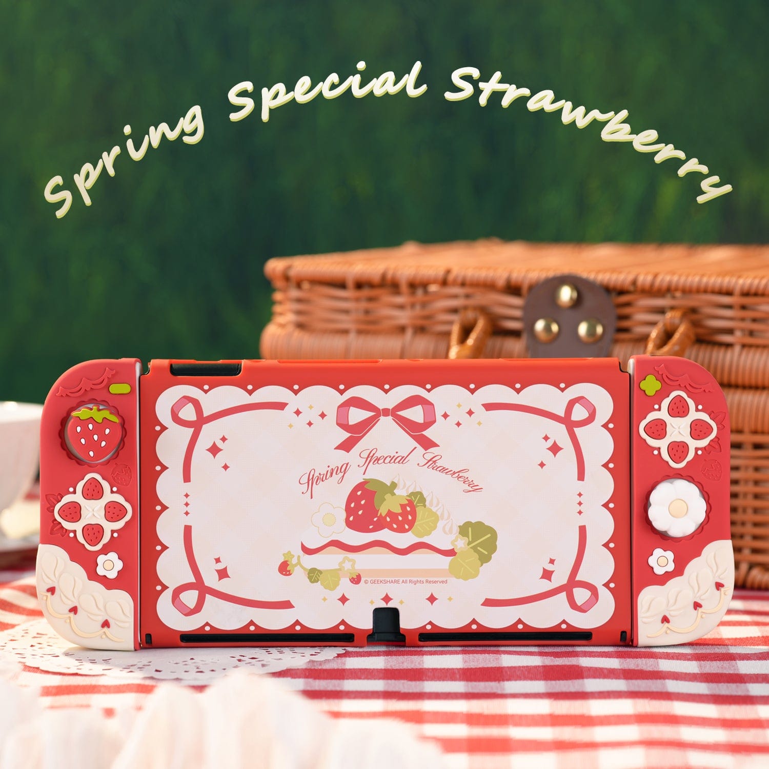 GeekShare Spring Strawberry Silicone Protective Case