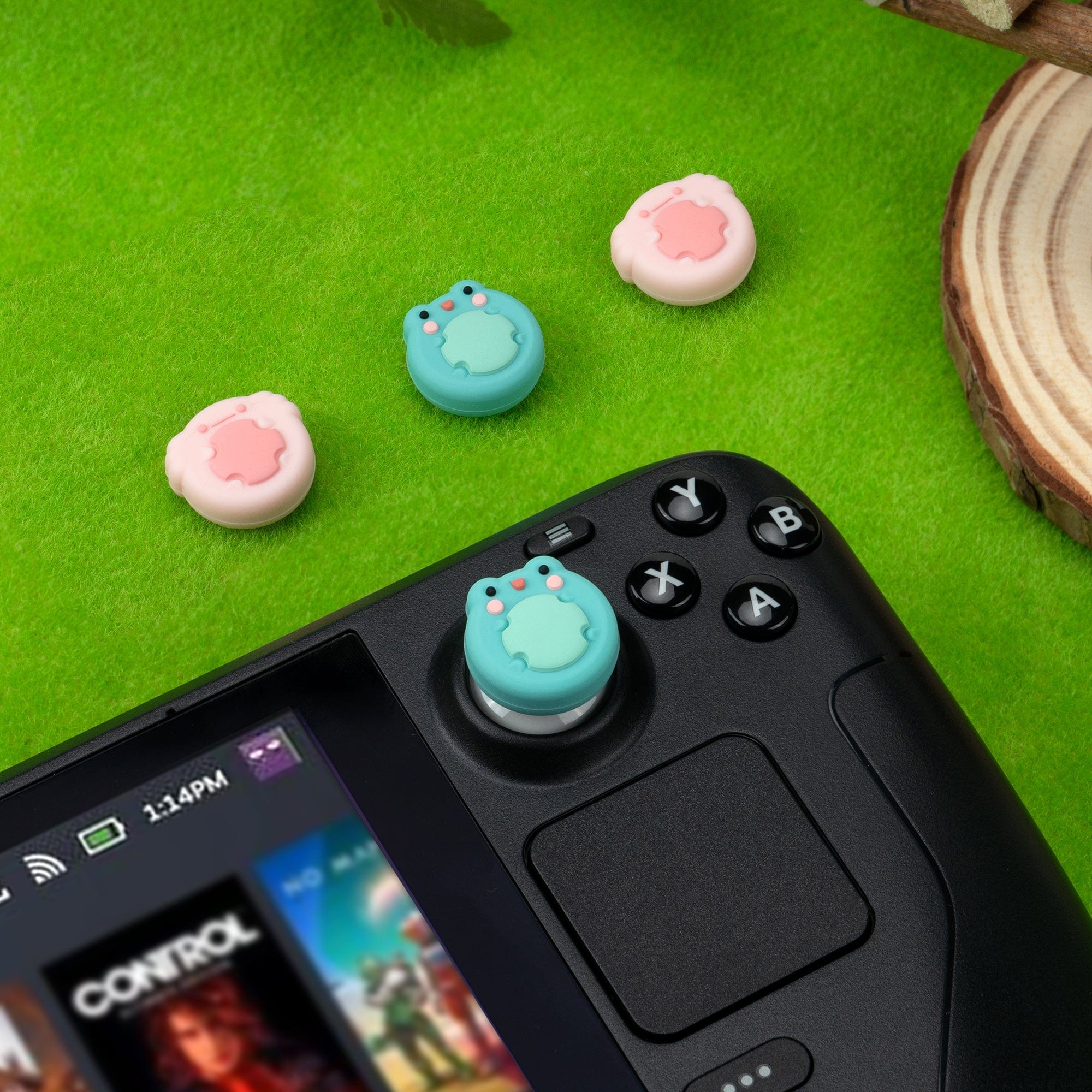 GeekShare Frog Thumb Grip Caps for Steam Deck