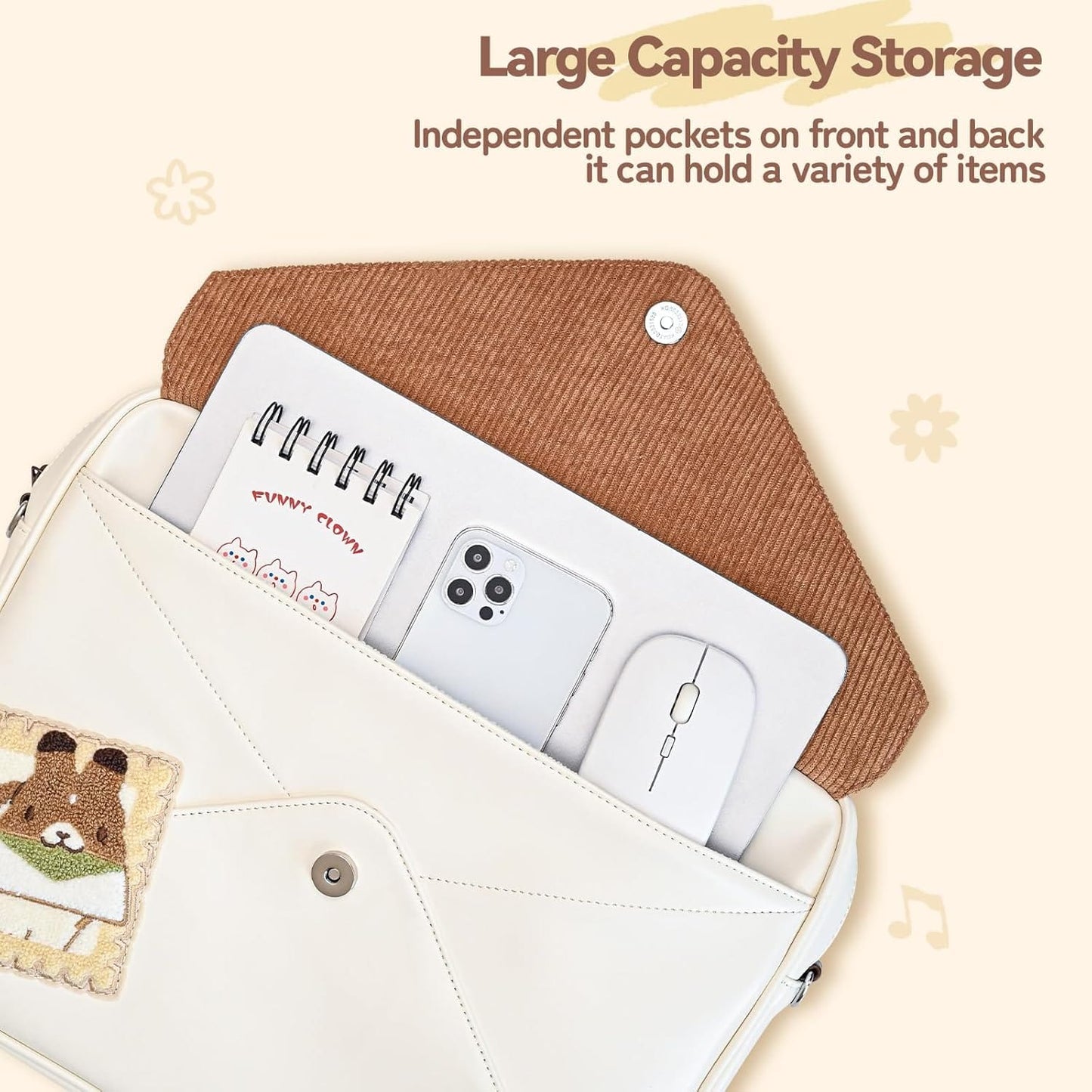 TEAM TIMOTHY Large Capacity 14 Inch Laptop Bag TEAM TIMOTHY Large Capacity 14 Inch Laptop Bag