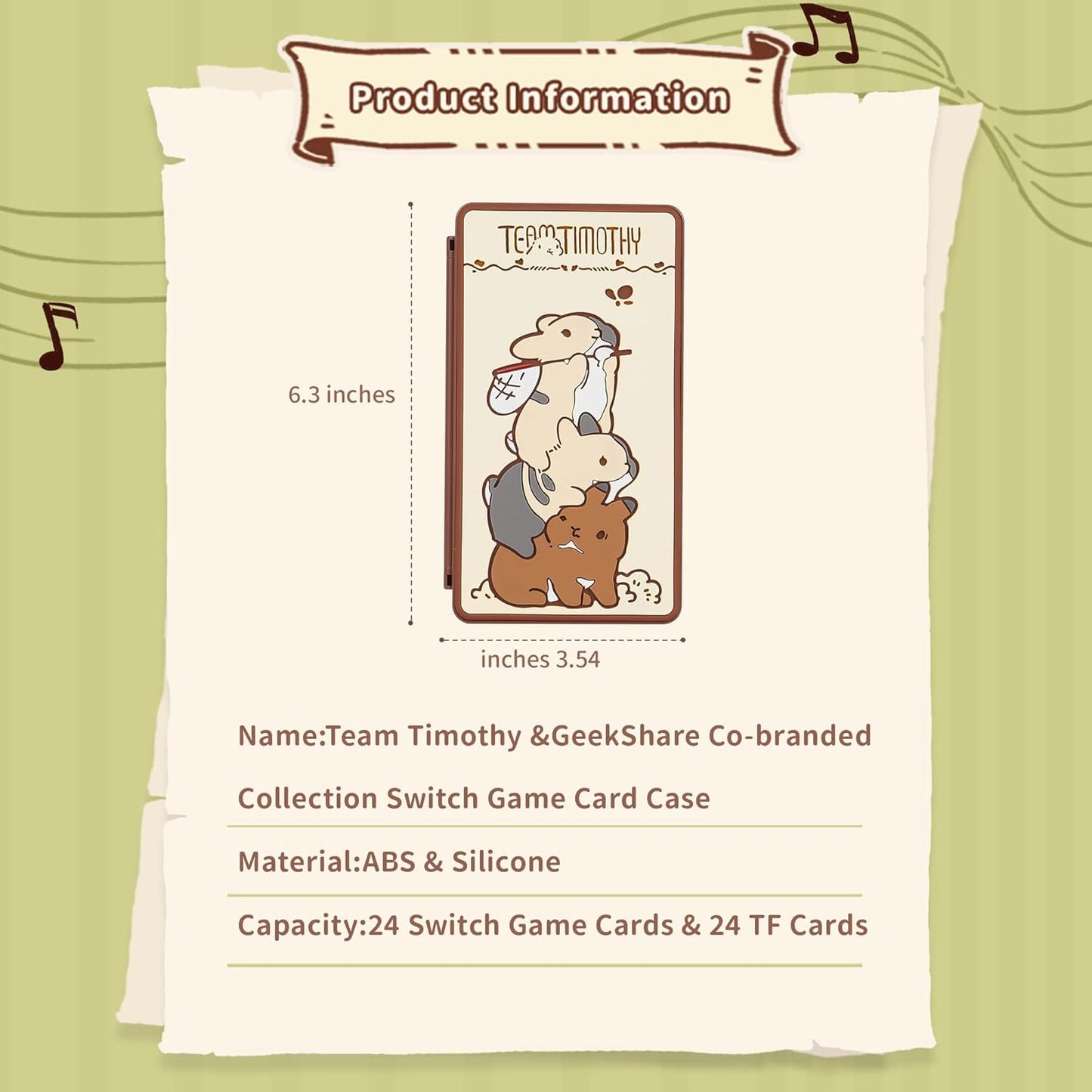 TEAM TIMOTHY Portable Game Card Case TEAM TIMOTHY Portable Game Card Case