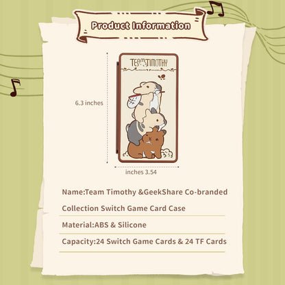 TEAM TIMOTHY Portable Game Card Case TEAM TIMOTHY Portable Game Card Case