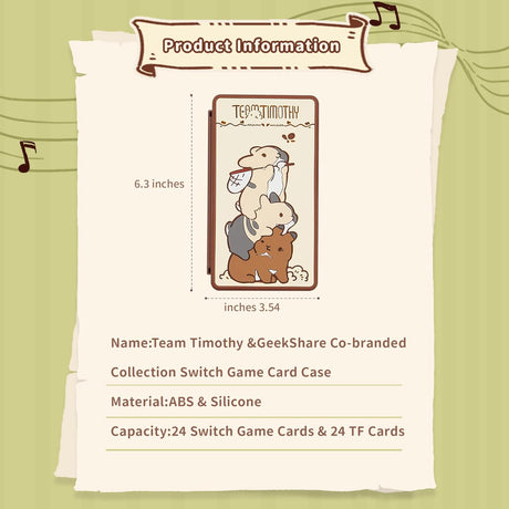 TEAM TIMOTHY Portable Game Card Case TEAM TIMOTHY Portable Game Card Case