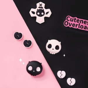 GeekShare Pink Skull Button Caps