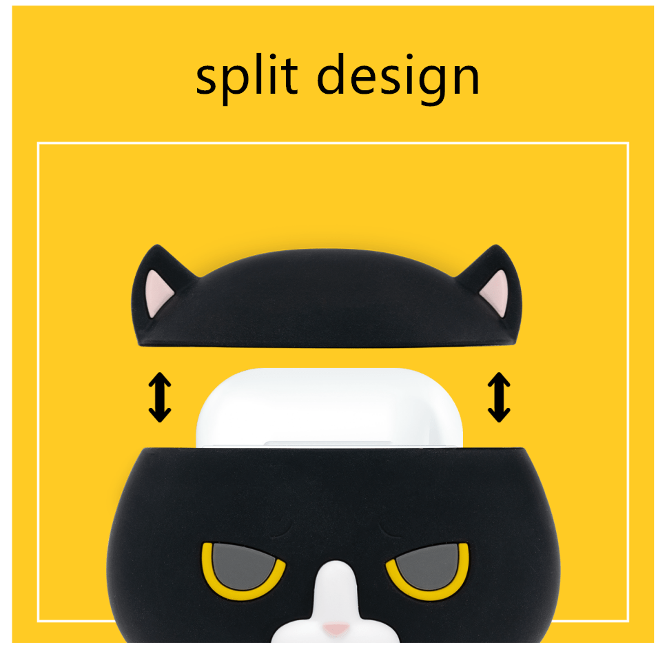GeekShare Meme Cat Airpods Case Cover