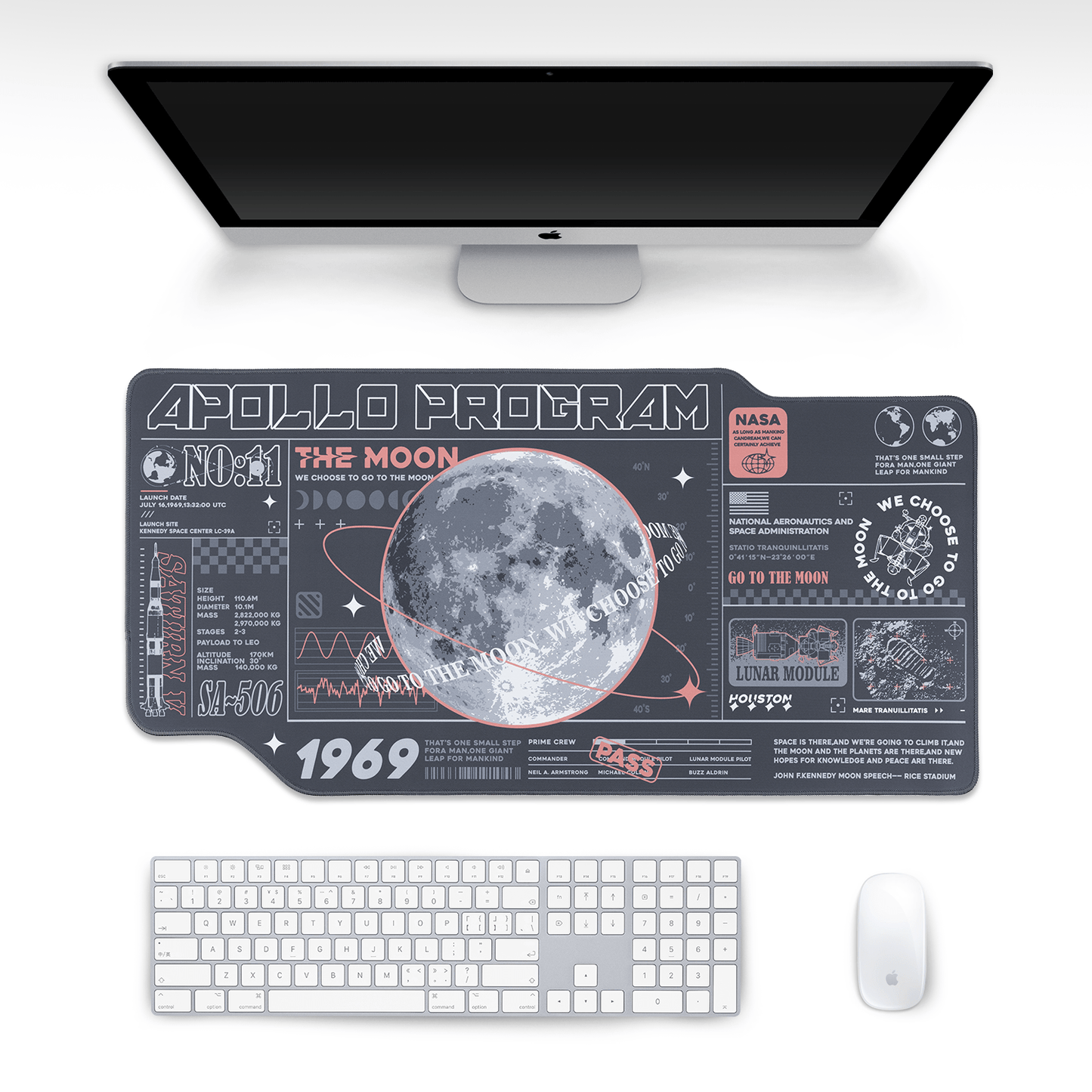 GeekShare Moon Exploration Mouse Pad