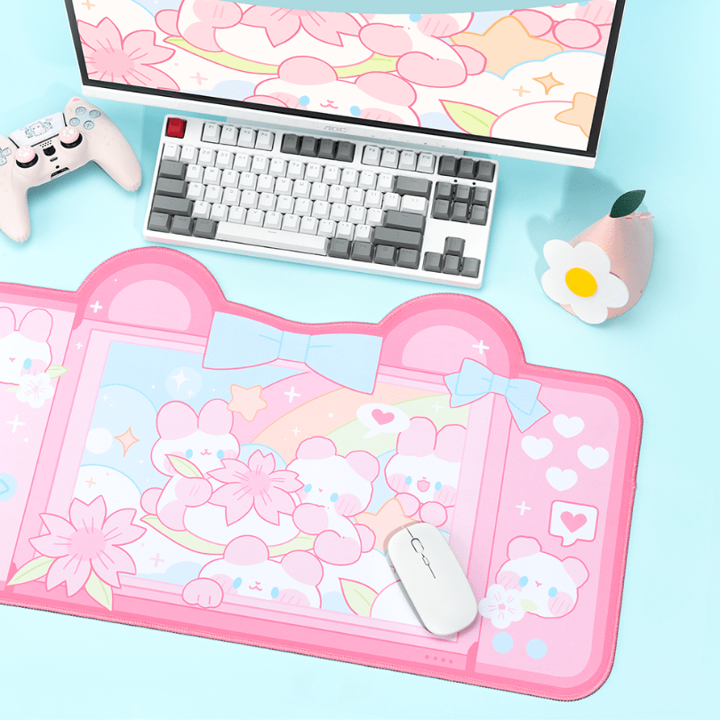 GeekShare Sakura Bunny Mouse Pad