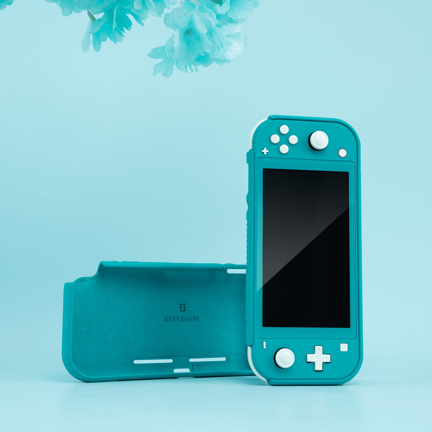 GeekShare Silicone Protective Case for Switch Lite Soft Silicone Case for Nintendo Switch Lite -- Gray