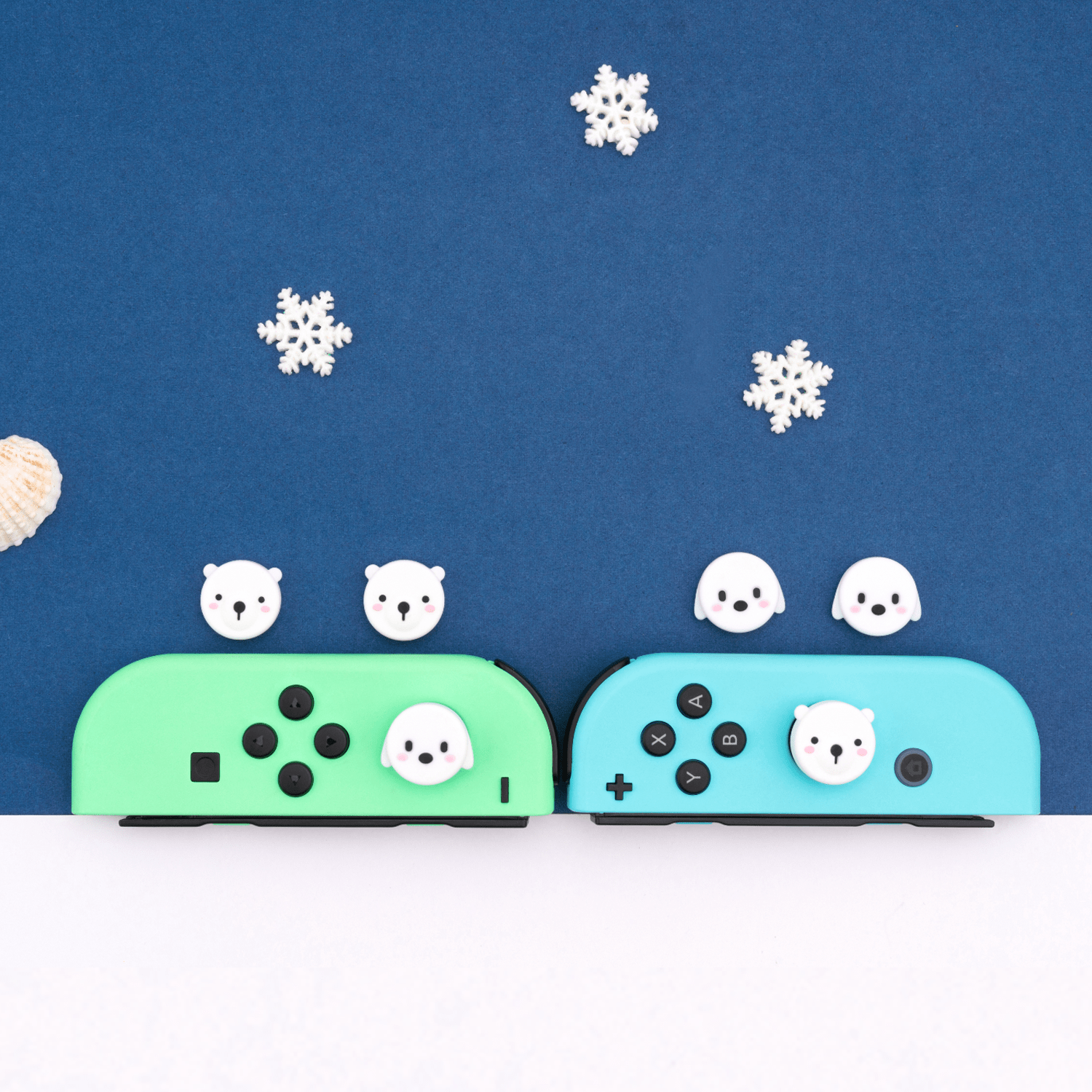 GeekShare Animal Theme Thumb Grip Caps-Bear&Dog GeekShare Bear and Dog Thumb Grip Caps for Switch and Switch Lite