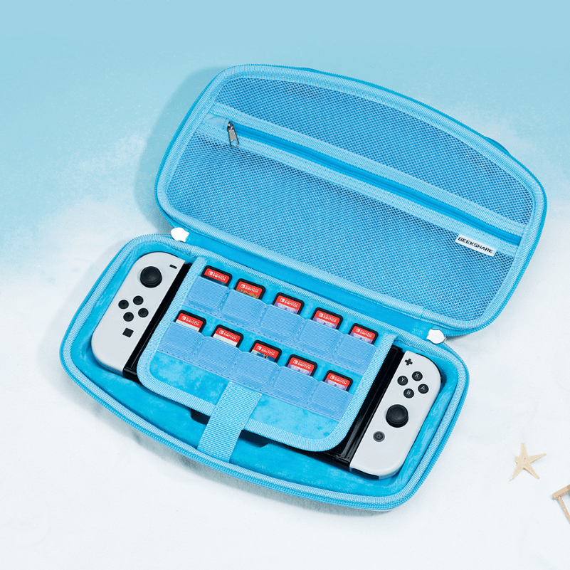 GeekShare Blue Beary Carrying Case for Switch&OLED