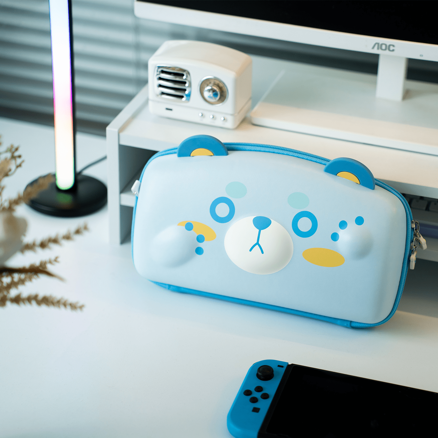 GeekShare Blue Beary Carrying Case for Switch&OLED