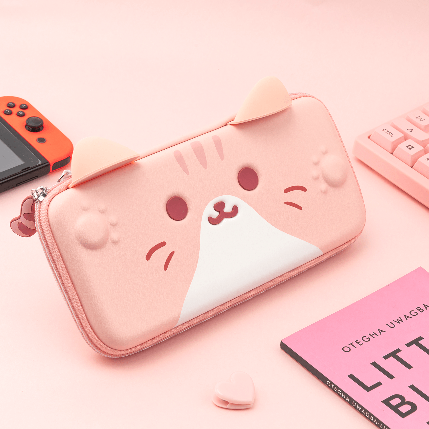 GeekShare Cat Ears Carrying Case for Nintendo Switch - Main Image