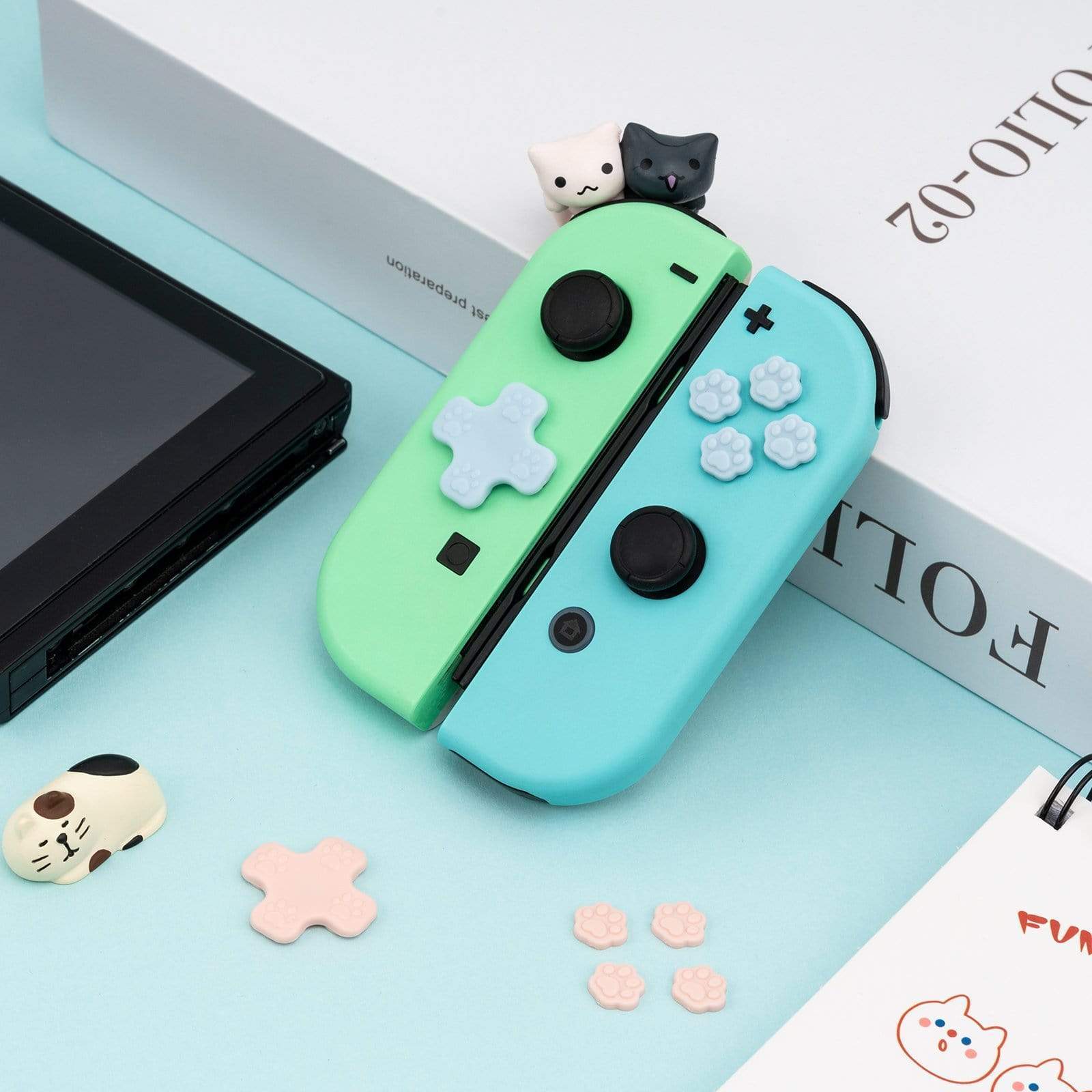 GeekShare Cat Paw Button Caps GeekShare Cat Paw Button Caps Compatible with Nintendo Switch