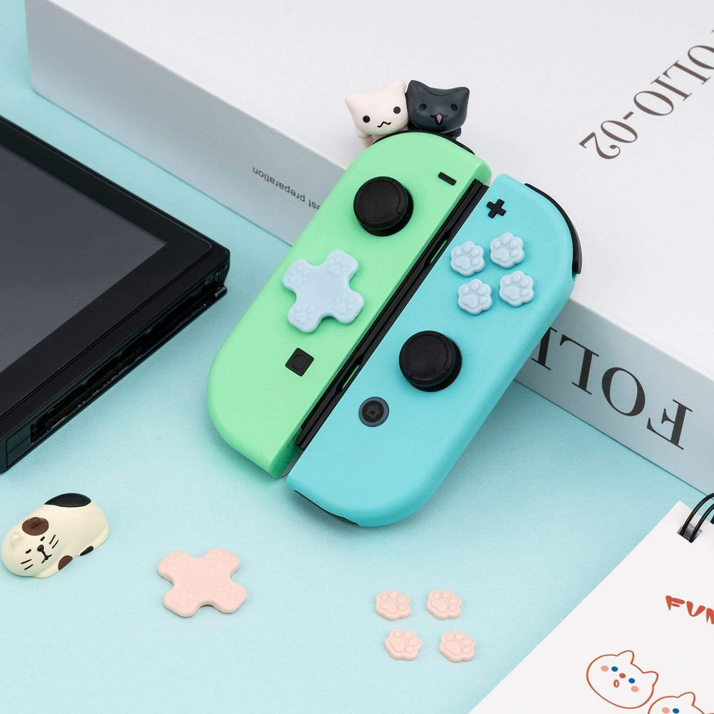 
            
                Load image into Gallery viewer, GeekShare Cat Paw Button Caps GeekShare Cat Paw Button Caps Compatible with Nintendo Switch
            
        