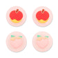 GeekShare Fruit Theme Thumb Grip Caps GeekShare Fruit Theme Thumb Grip Caps for Switch and Switch Lite - 4 PICS, Peach and Apple