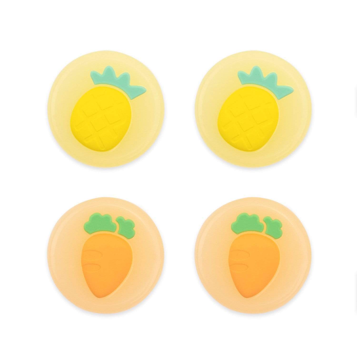 GeekShare Fruit Theme Thumb Grip Caps GeekShare Fruit Theme Thumb Grip Caps for Switch and Switch Lite - 4 PICS, Peach and Apple