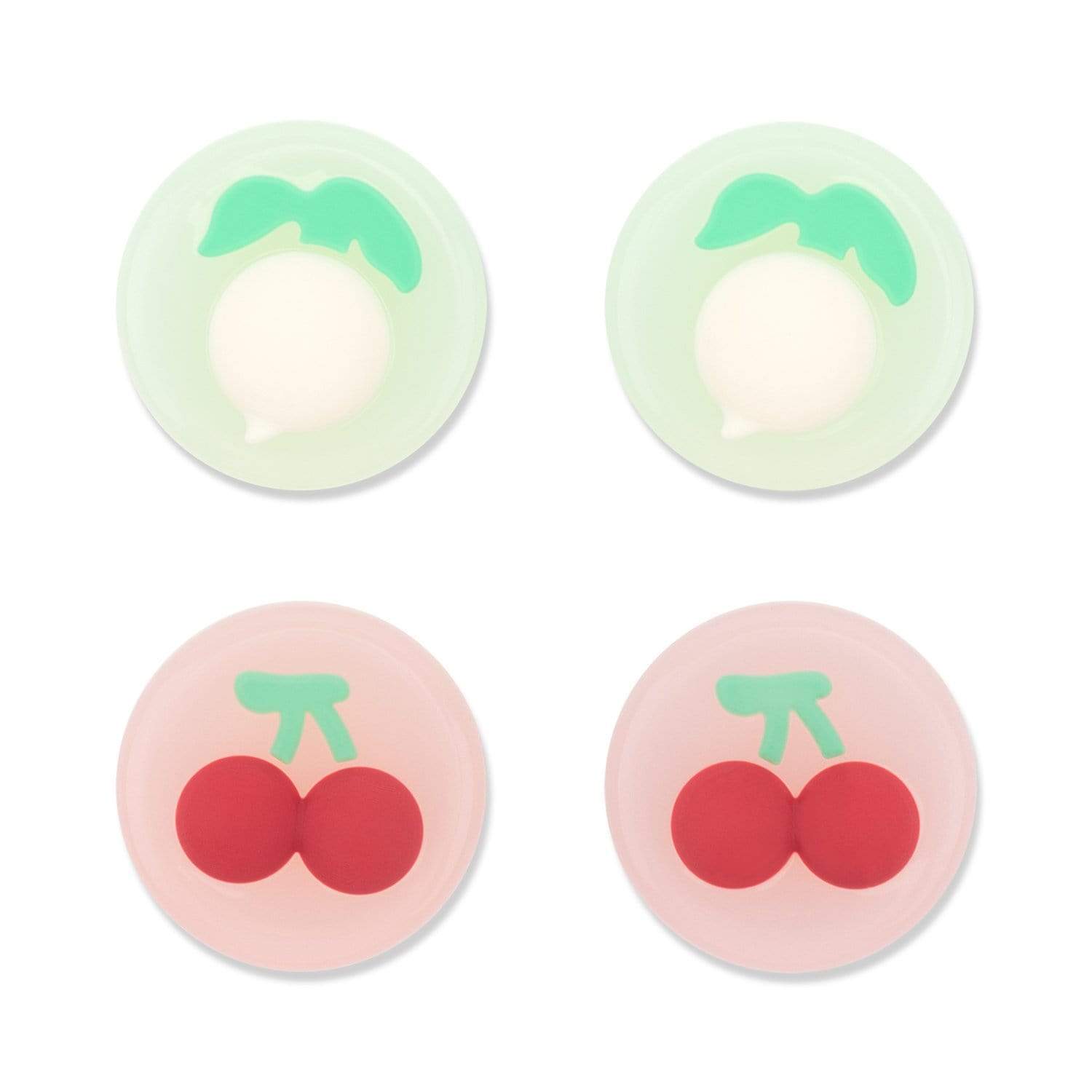 GeekShare Fruit Theme Thumb Grip Caps GeekShare Fruit Theme Thumb Grip Caps for Switch and Switch Lite - 4 PICS, Peach and Apple