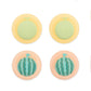 GeekShare Fruit Theme Thumb Grip Caps GeekShare Fruit Theme Thumb Grip Caps for Switch and Switch Lite - 4 PICS, Peach and Apple