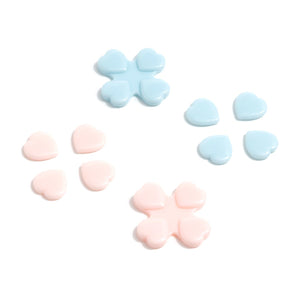 GeekShare Heart Button Caps GeekShare Heart Button Caps Compatible with Nintendo Switch Only,PC Joystick Cover,4PCS - Pink & Blue