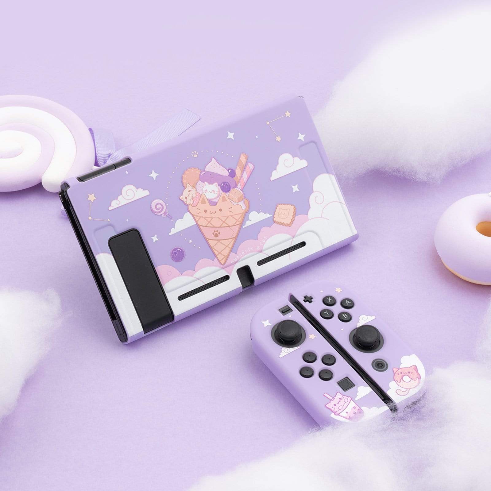 GeekShare Ice Cream Cat Protective Case GeekShare Ice Cream Cat Protective Case for Nintendo Switch