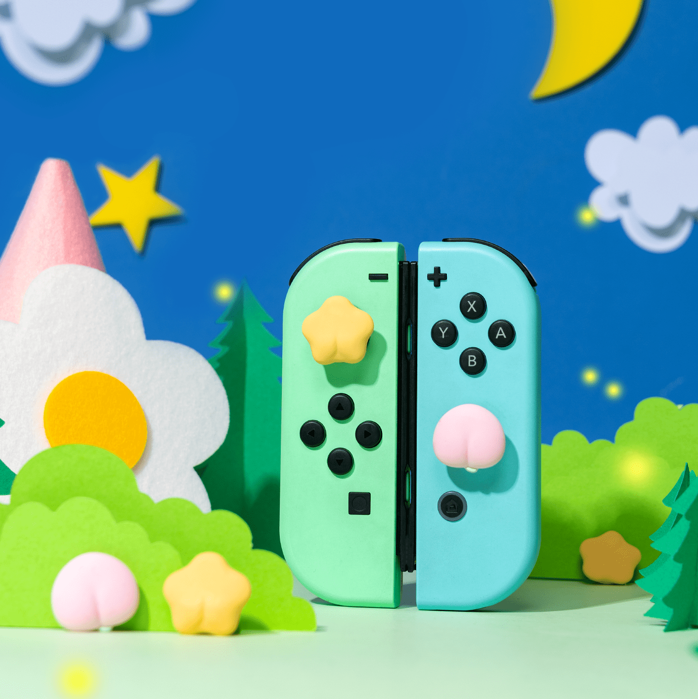 GeekShare Peach Star Thumb Grips