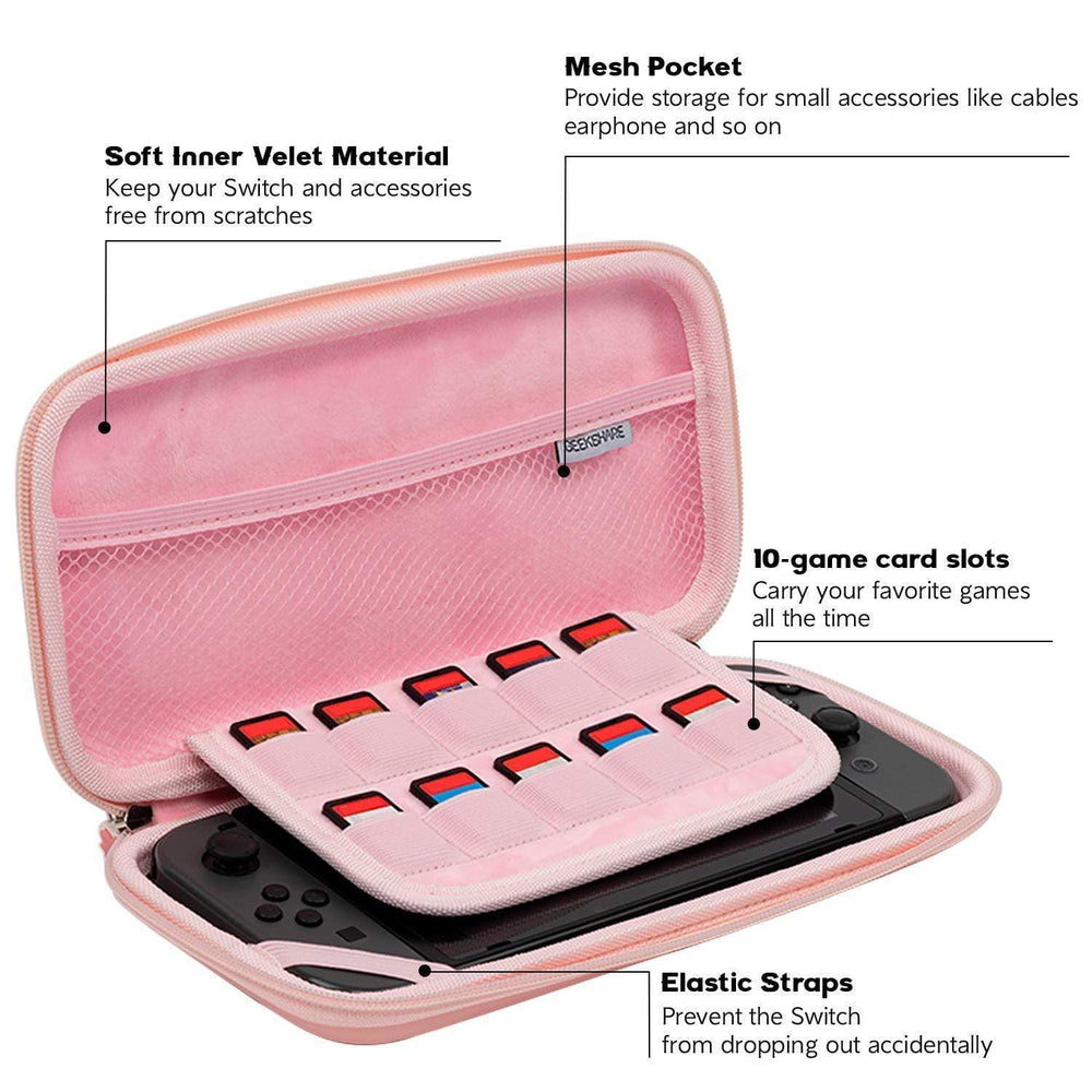 
            
                Load image into Gallery viewer, GeekShare Sakura Carrying Case Sakura Carry Case for Nintendo Switch
            
        